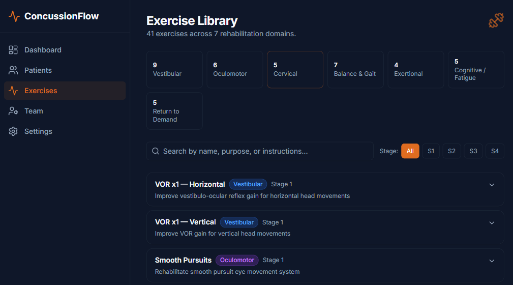 Exercise library